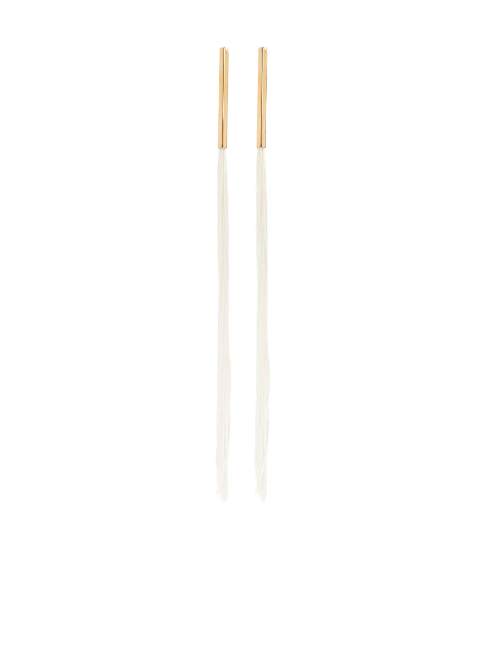 Jil Sander aretes con borlas | dorado | Image 1