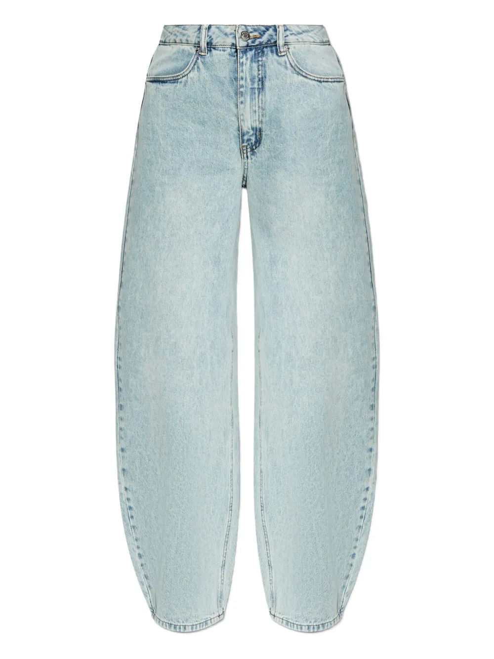 Gestuz logo-patch jeans - Blau