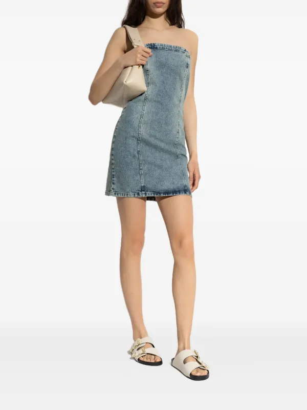 gestuz denim dress Gestuz Samia Dress Denim Indigo Blue