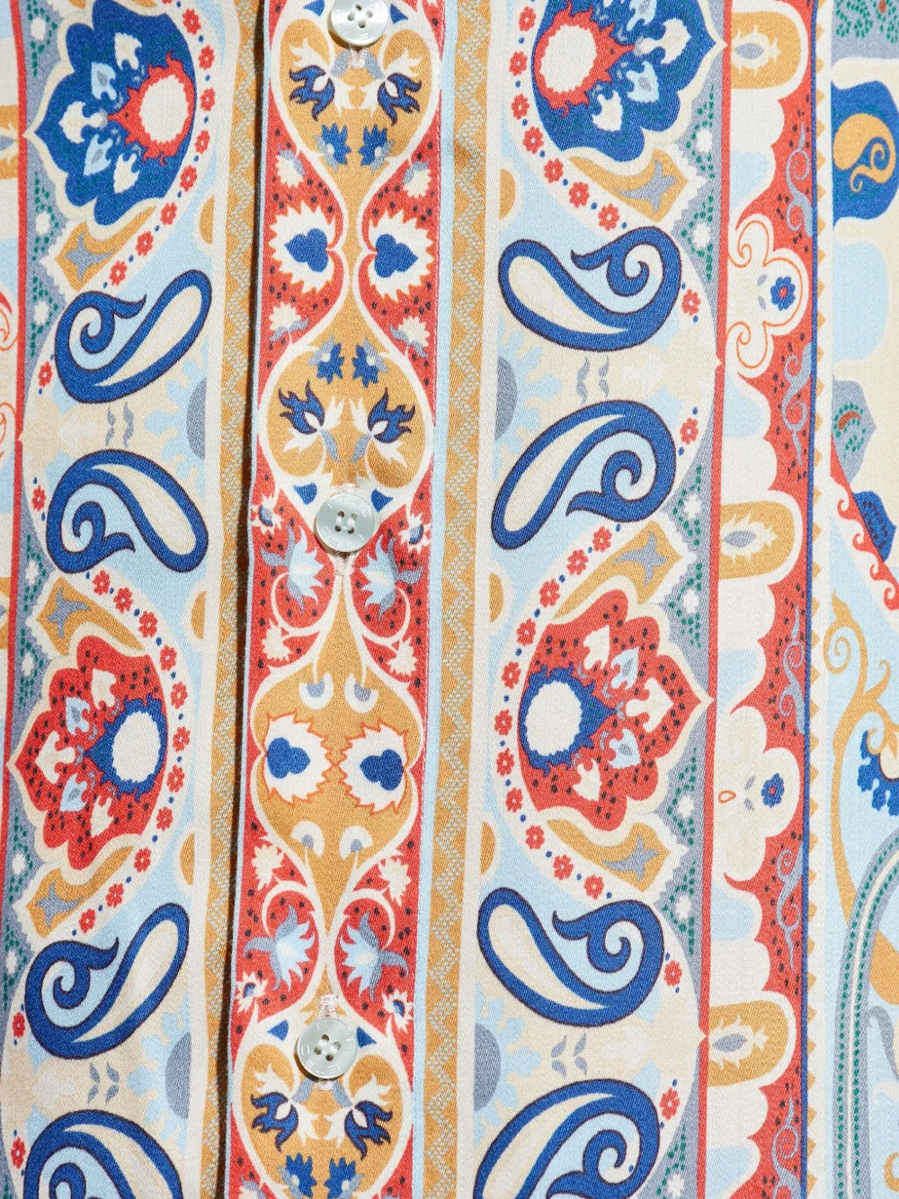 ETRO Overhemd met paisley-print Blauw