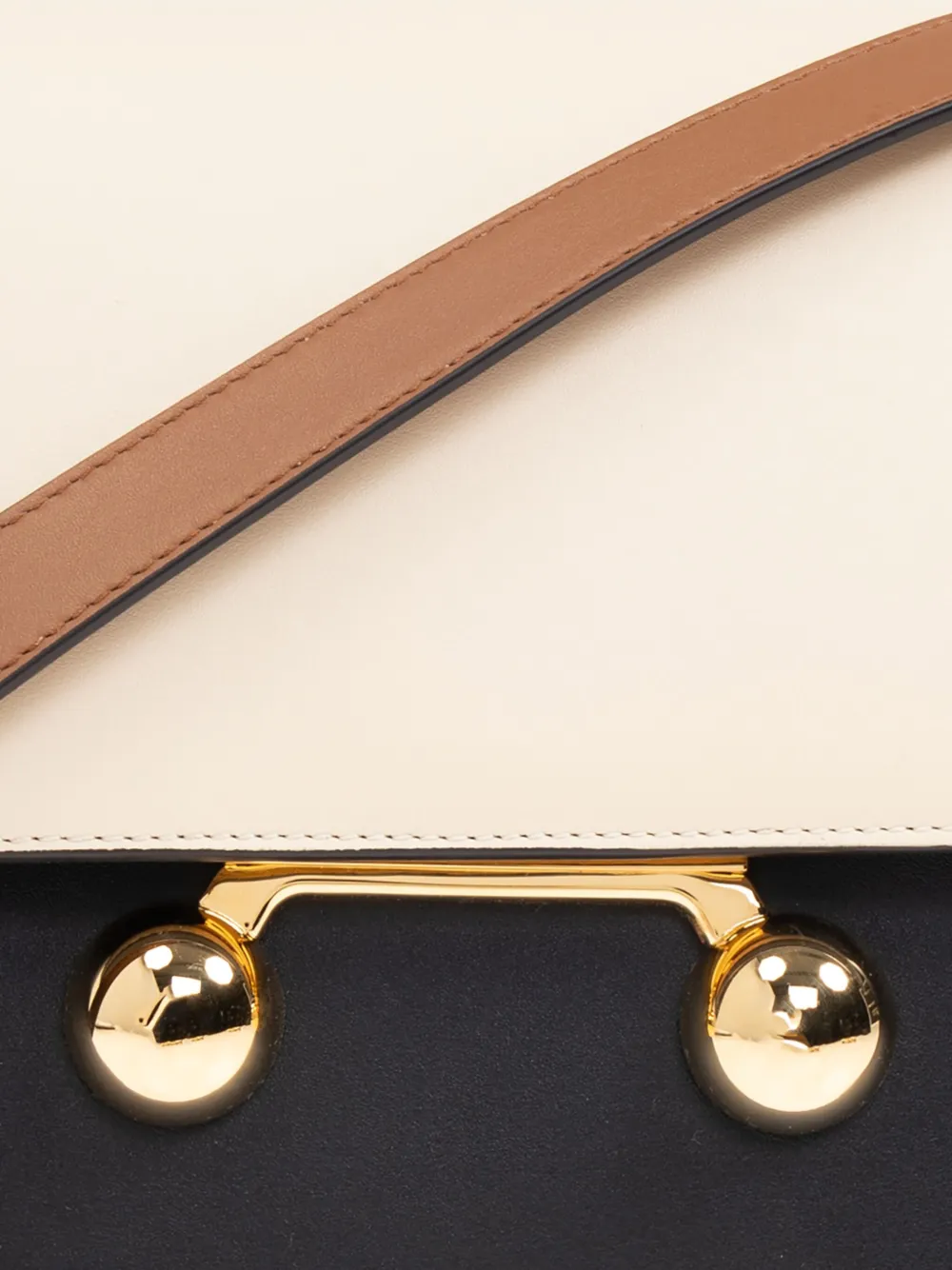 Marni Trunkaro medium leren schoudertas Zwart