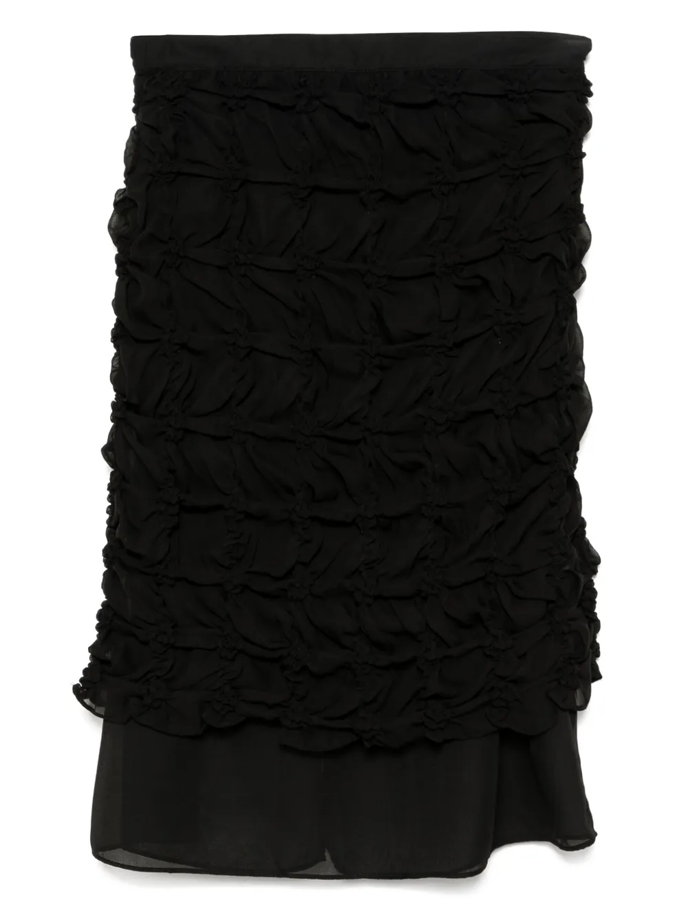 ROKH SCRUNCHED CHIFFON SKIRT 