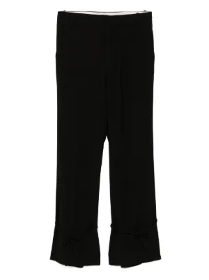 Ottolinger tie-waist Knit Trousers | Black | FARFETCH