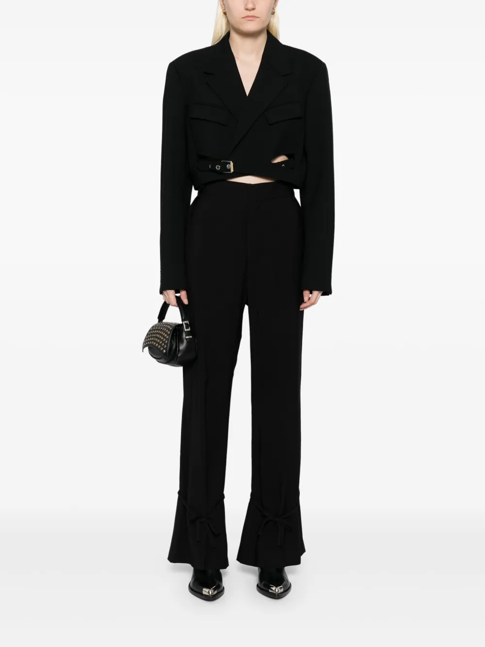 Rokh Flared broek - Zwart