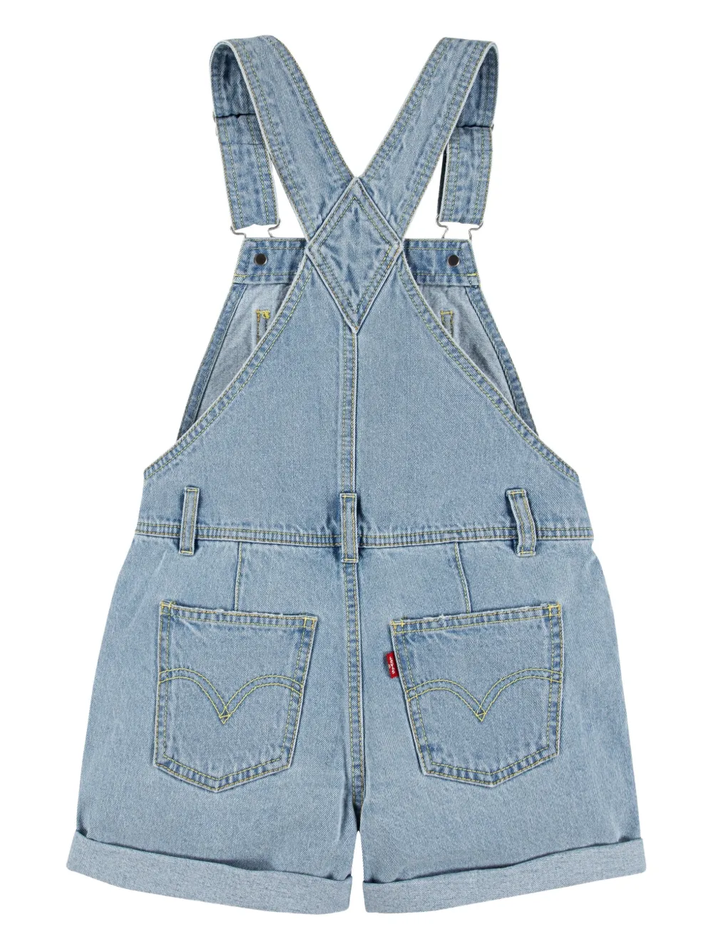 Levi's Kids Overall spijkershorts Blauw
