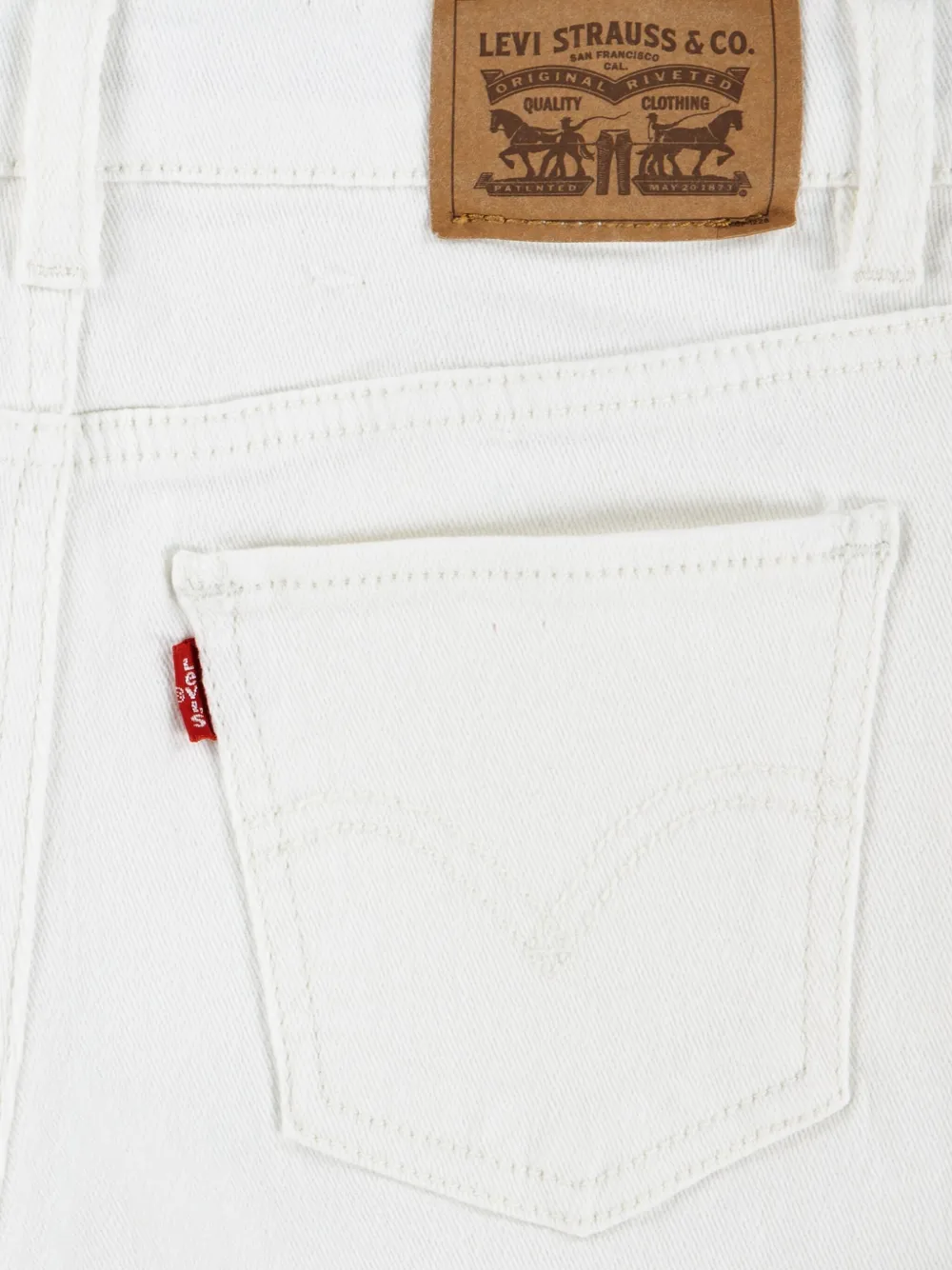 Levi's Kids Spijkershorts Wit