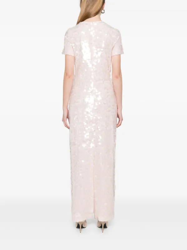 【送料&関税込】SportMax Ranghi Dress Sportmax Ranghi Maxi Dress | Neutrals | FARFETCH JO