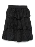 Versace Pre-Owned 1990s ruffled mini skirt - Black