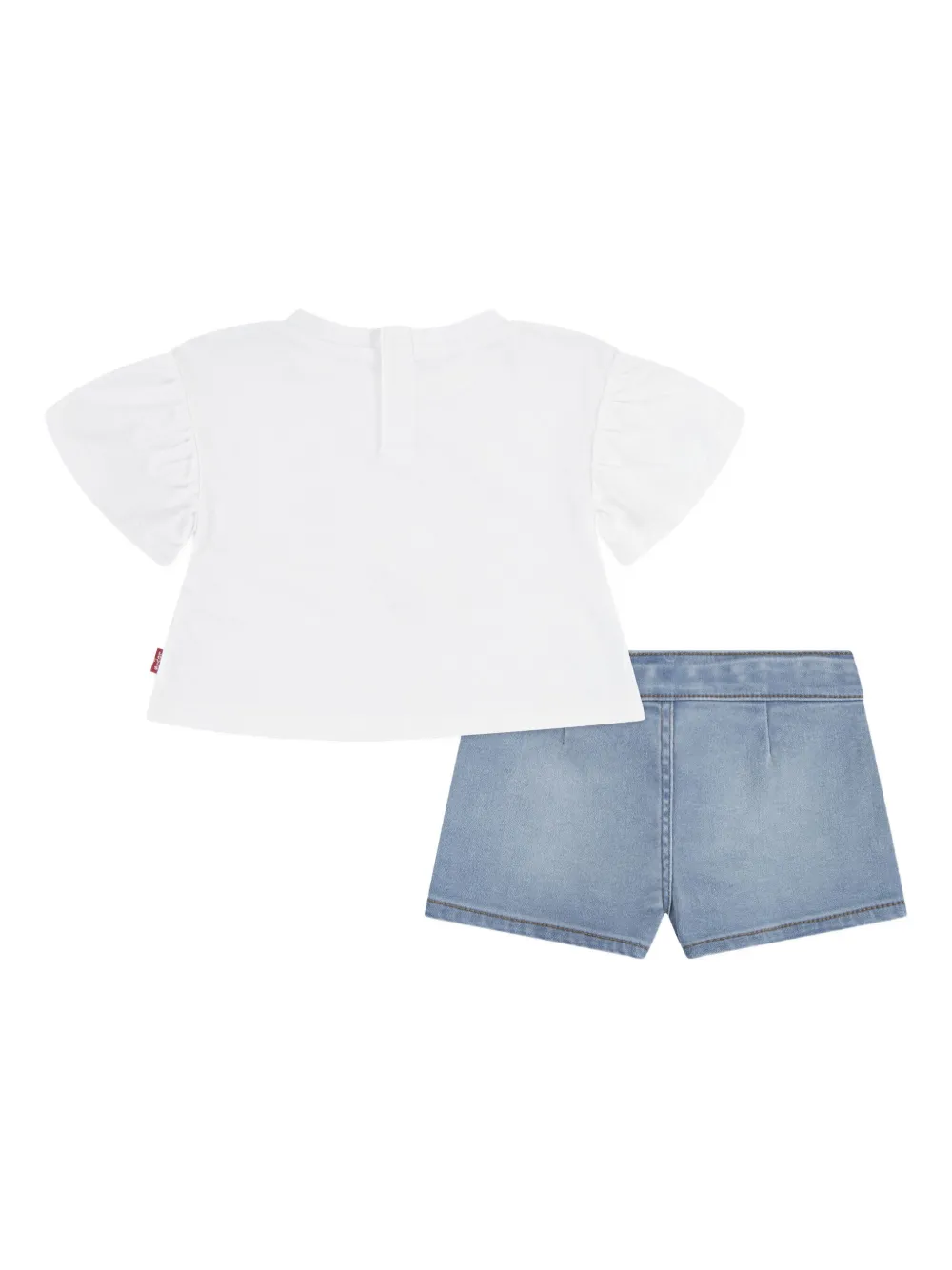 Levi's Kids Verfraaide spijkershorts Blauw