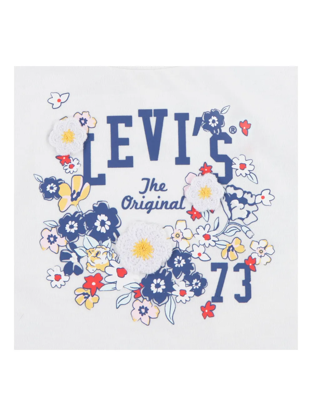 Levi's Kids Verfraaide spijkershorts Blauw