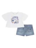 Levi's Kids embellished T-shirt and shorts set - Blue