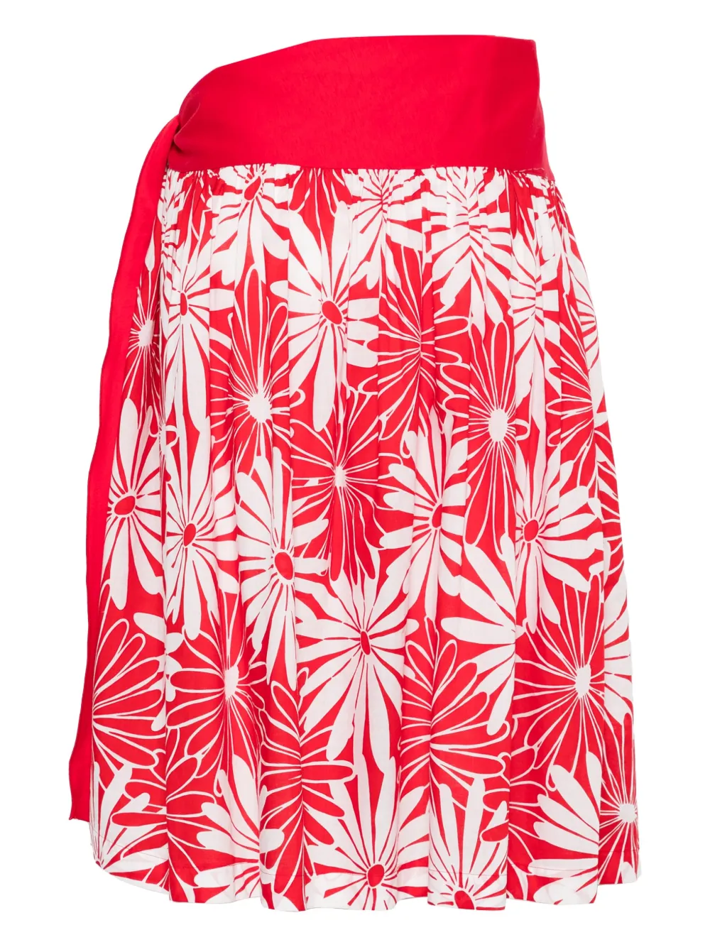 Saint Laurent Pre-Owned 1970s midi-rok met bloemenprint - Rood