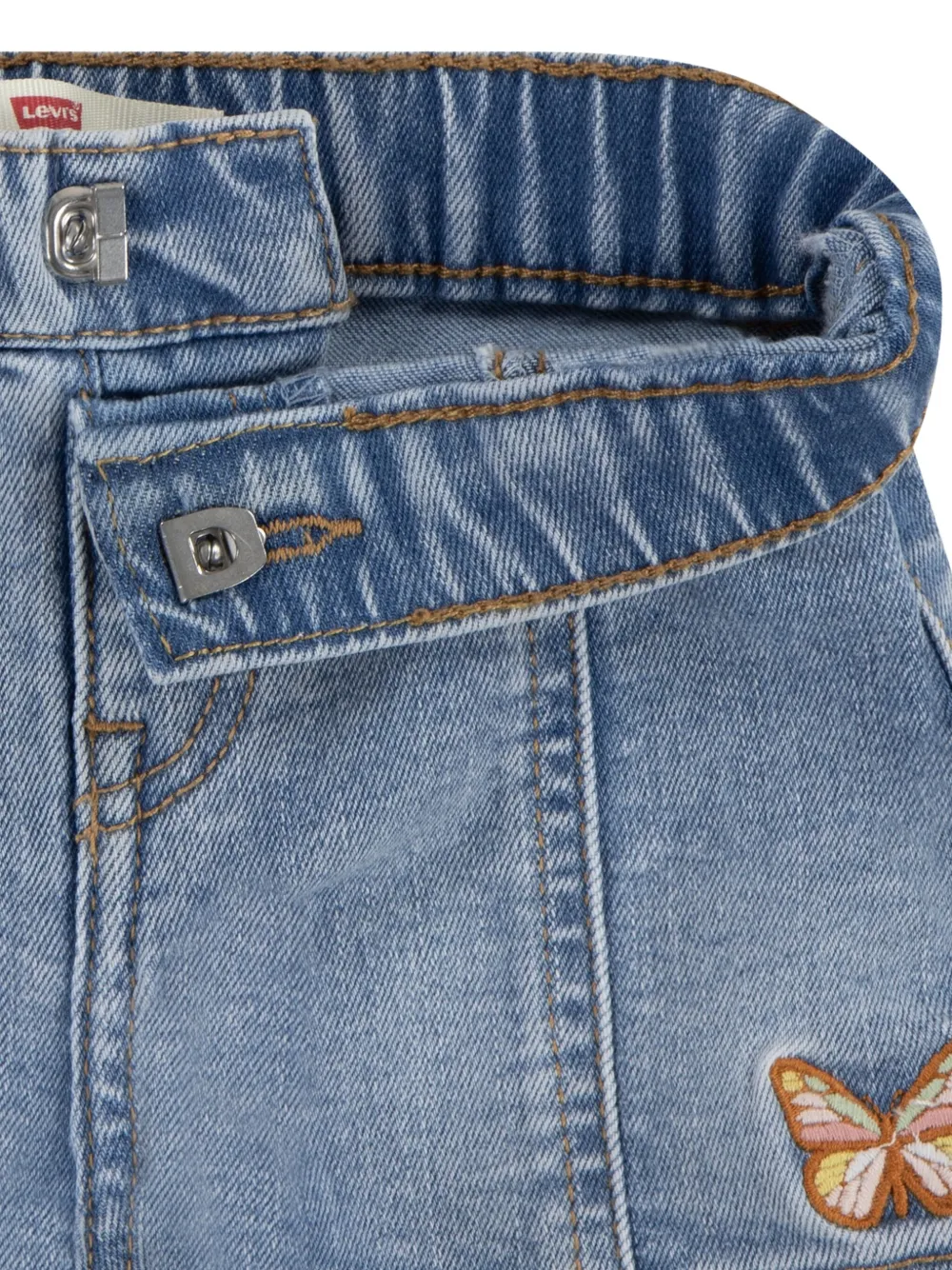 Levi's Kids T-shirt en shorts met print Blauw
