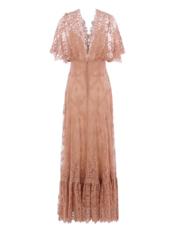 Elie Saab Silk Maxi Dress | Pink | FARFETCH