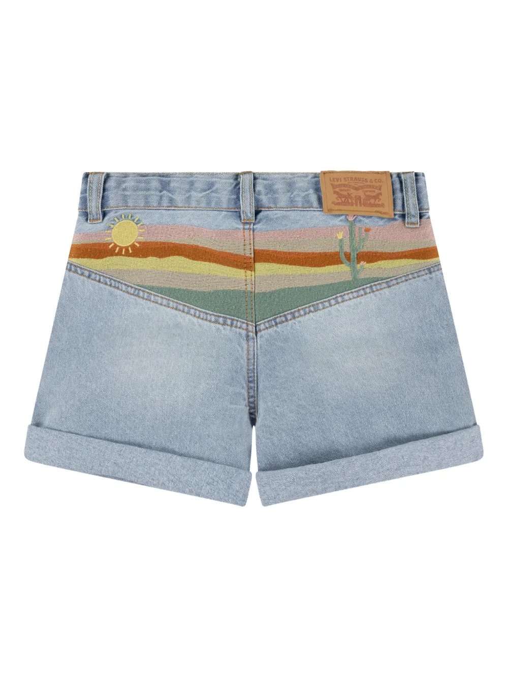 Shop Levi's Embroidered Denim Shorts