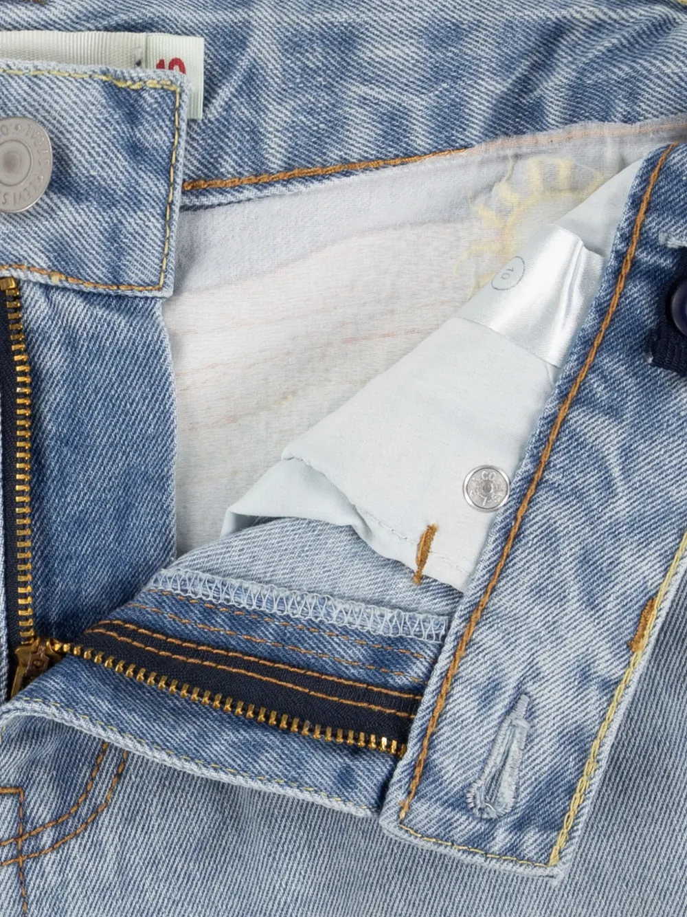 Shop Levi's Embroidered Denim Shorts