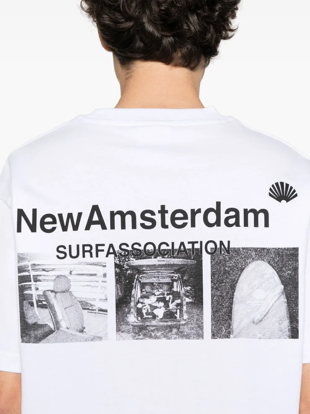 NEW AMSTERDAM T-shirt met fotoprint Wit