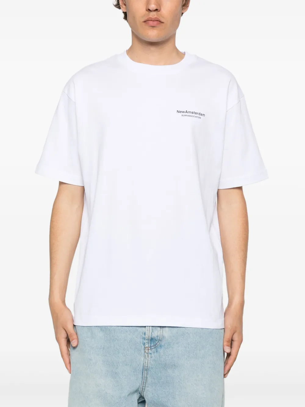 NEW AMSTERDAM T-shirt met fotoprint Wit