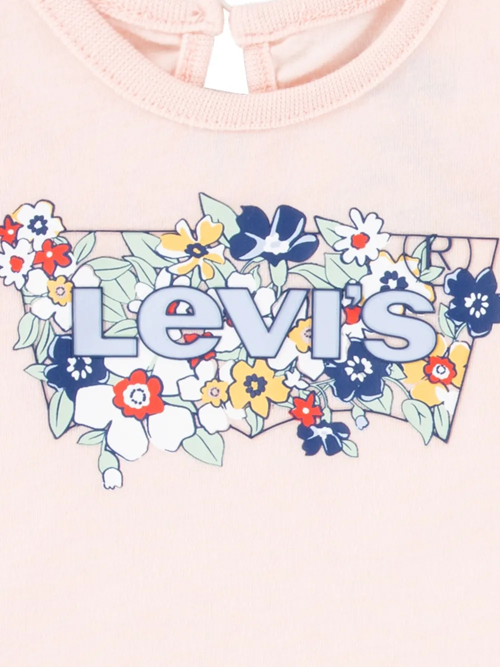 Levi's Kids Top en joggingbroek met ruches Roze