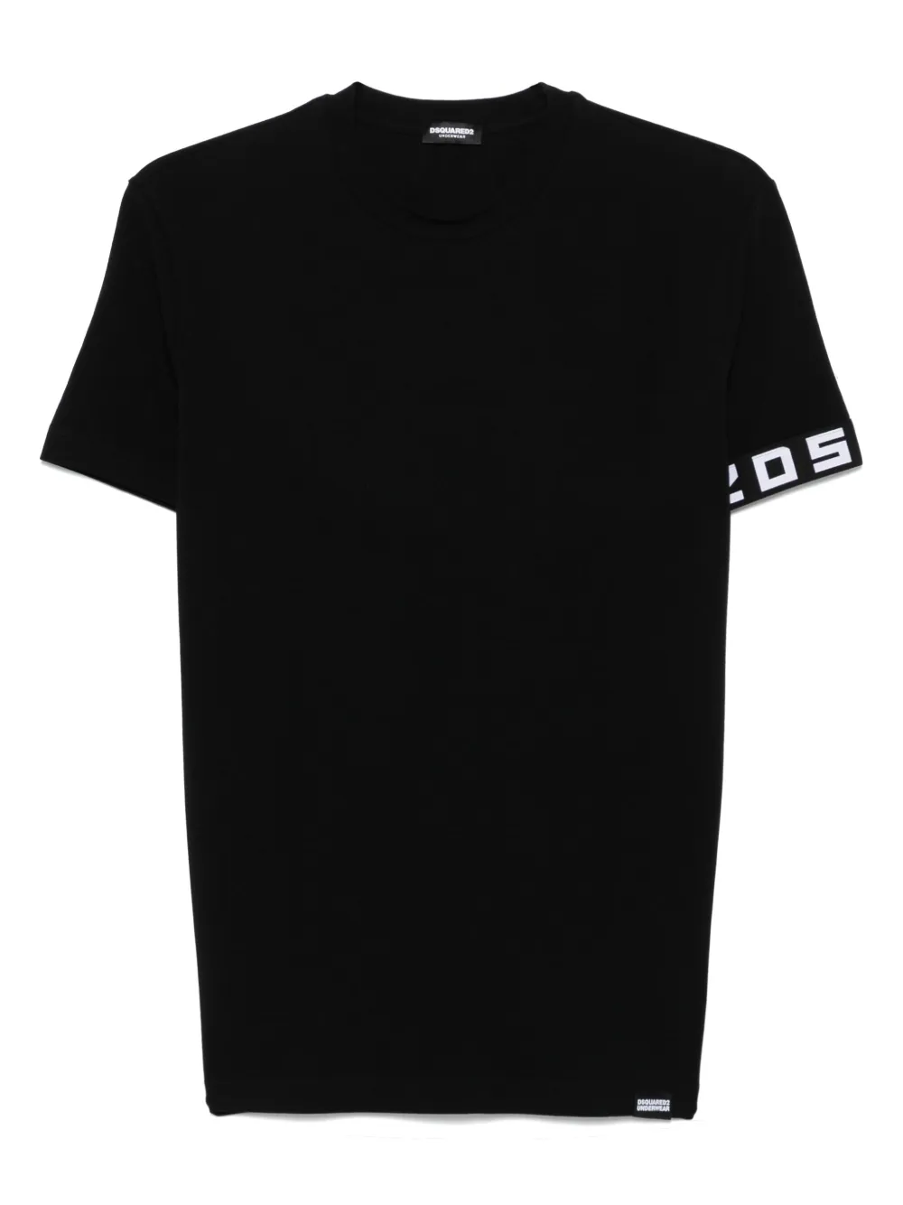 DSQUARED2 playera con logo en jacquard | negro | Image 1