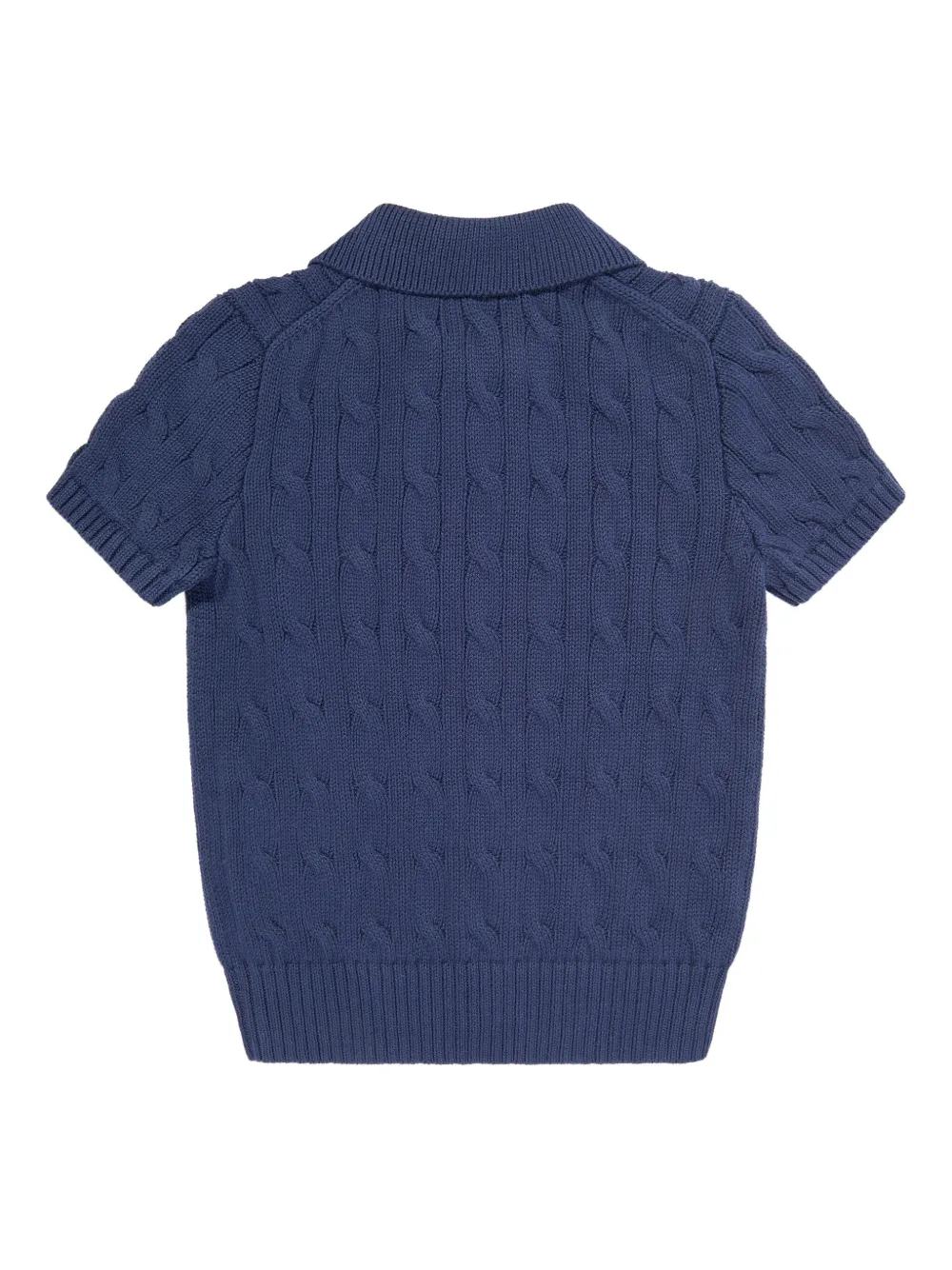 POLO RALPH LAUREN KIDS Gebreid poloshirt Blauw