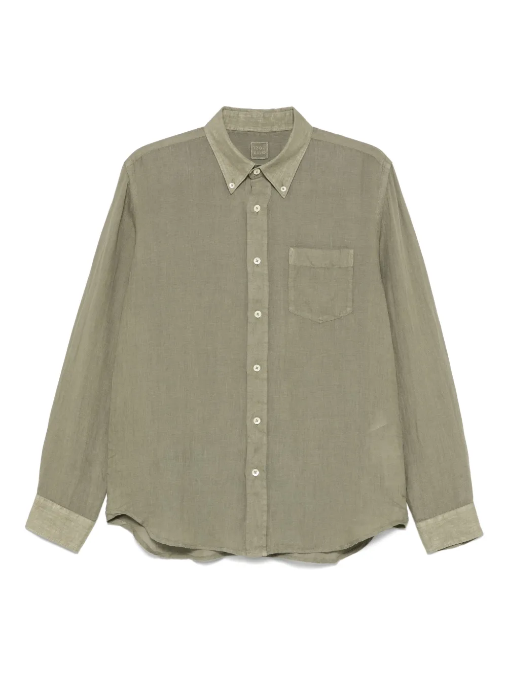 120% Lino camisa de lino | verde | Image 1