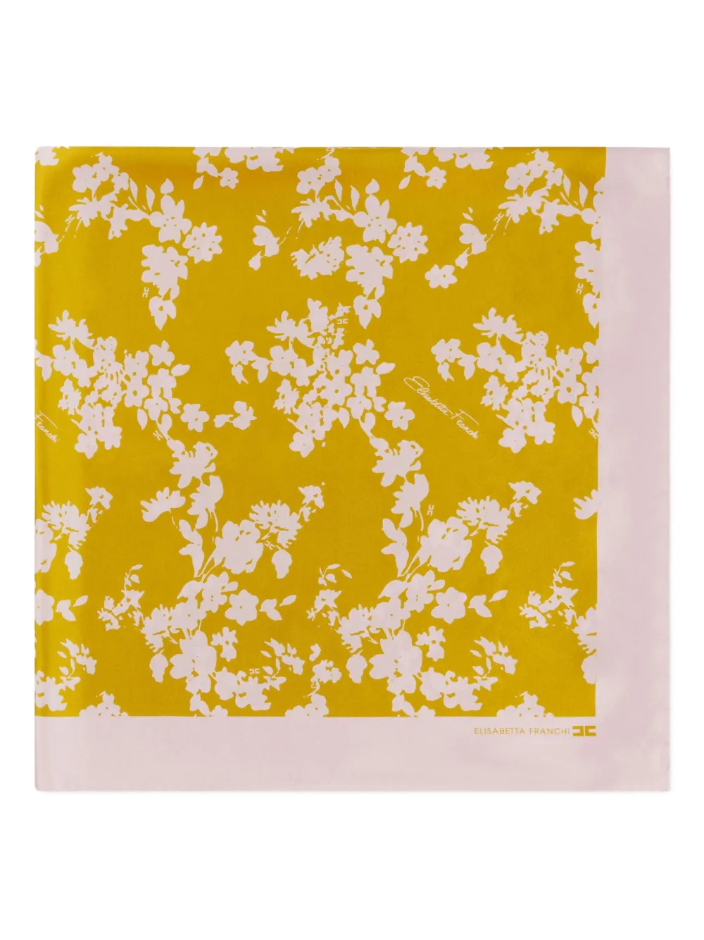 Elisabetta Franchi floral-print scarf Geel