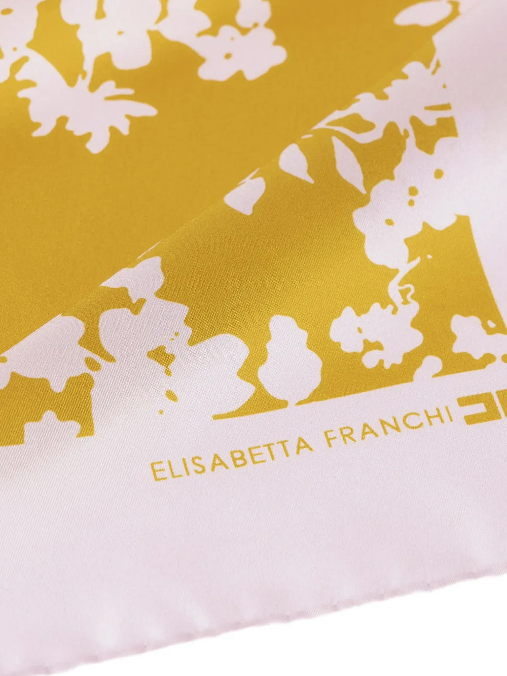 Elisabetta Franchi floral-print scarf Geel