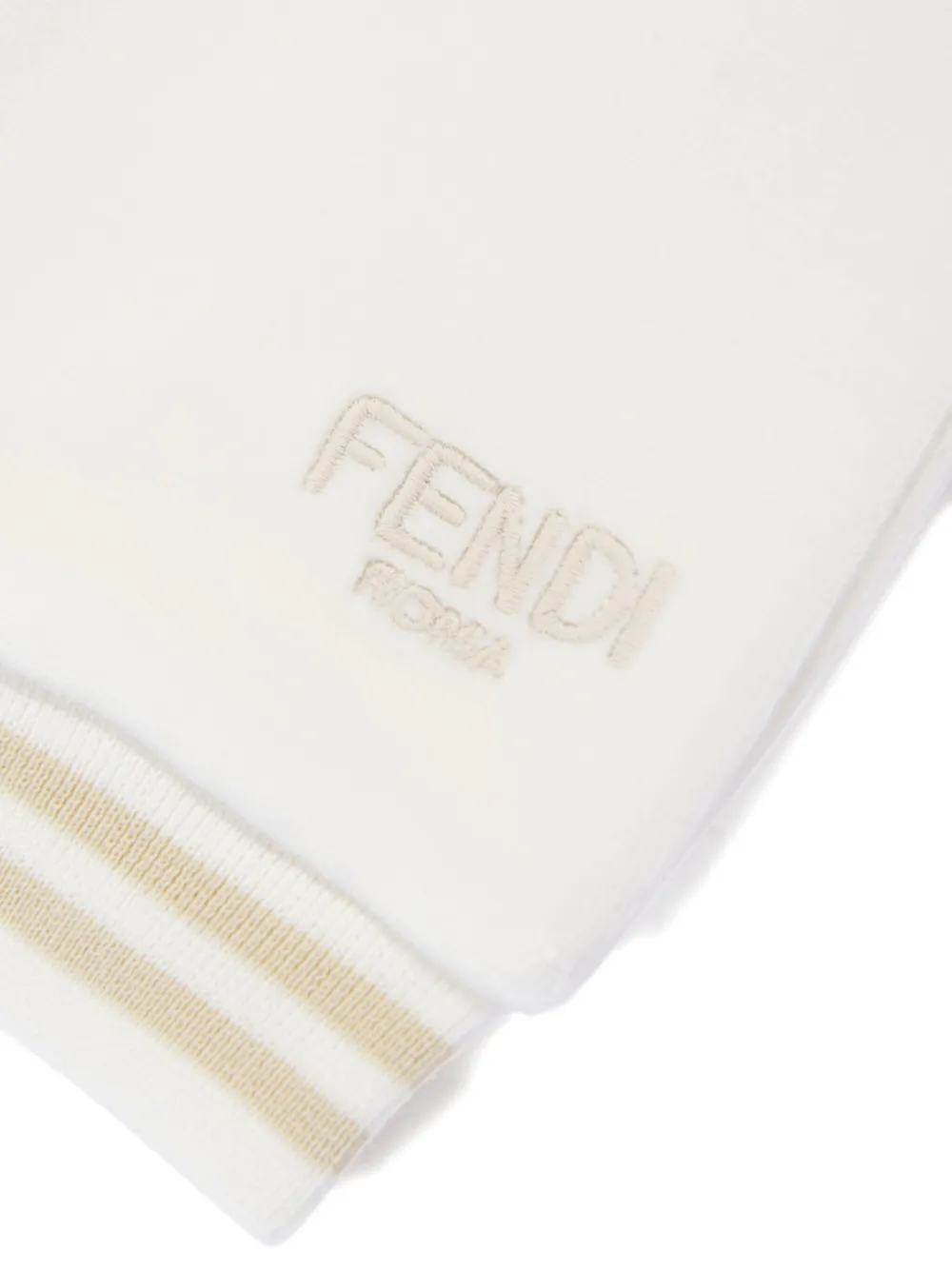 Fendi Kids Jersey trainingsbroek Wit