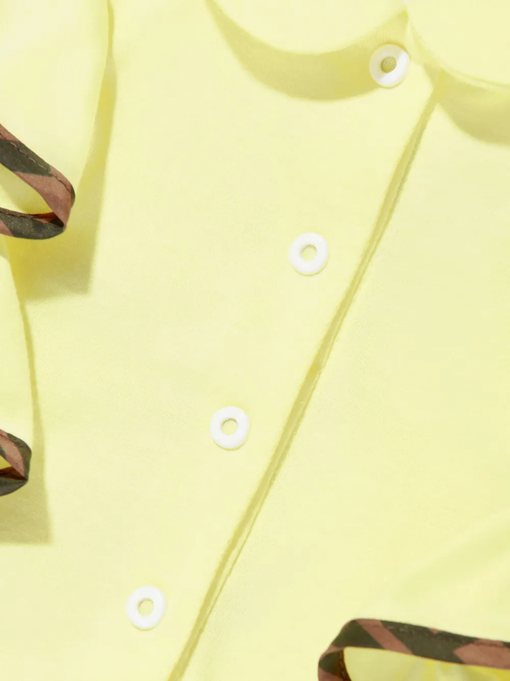 Fendi Kids Katoenen jurk Geel