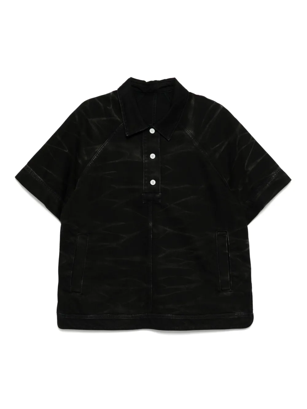 Namacheko playera tipo polo de mezclilla Zebra | negro | Image 1