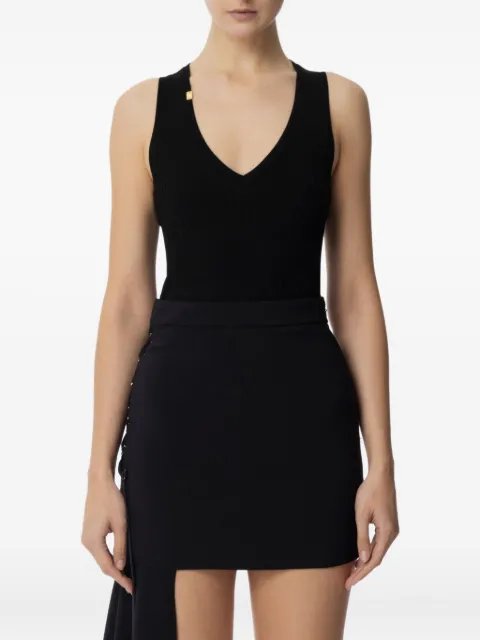 Elisabetta Franchi ribbed v-neck top