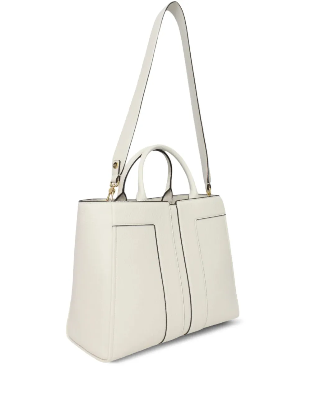 Elisabetta Franchi leather tote bag Beige