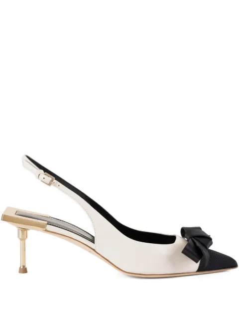 Elisabetta Franchi 50mm bow slingback pumps