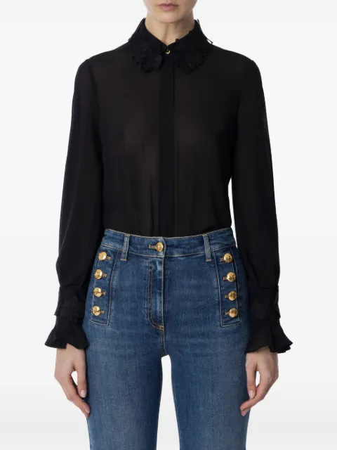 Elisabetta Franchi ruffled-collar blouse