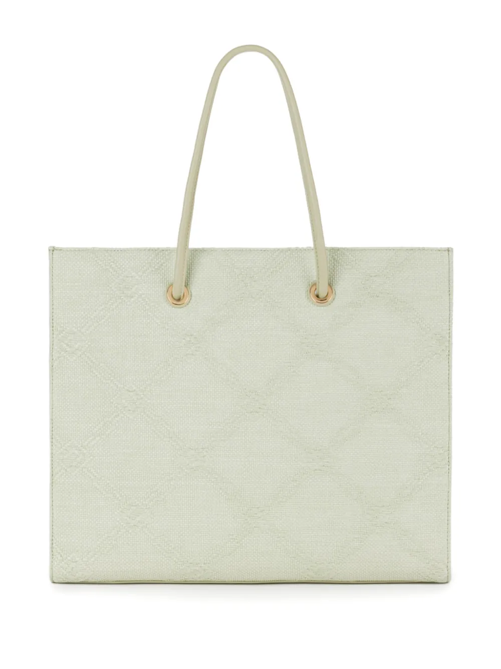 Elisabetta Franchi textured logo tote bag Groen