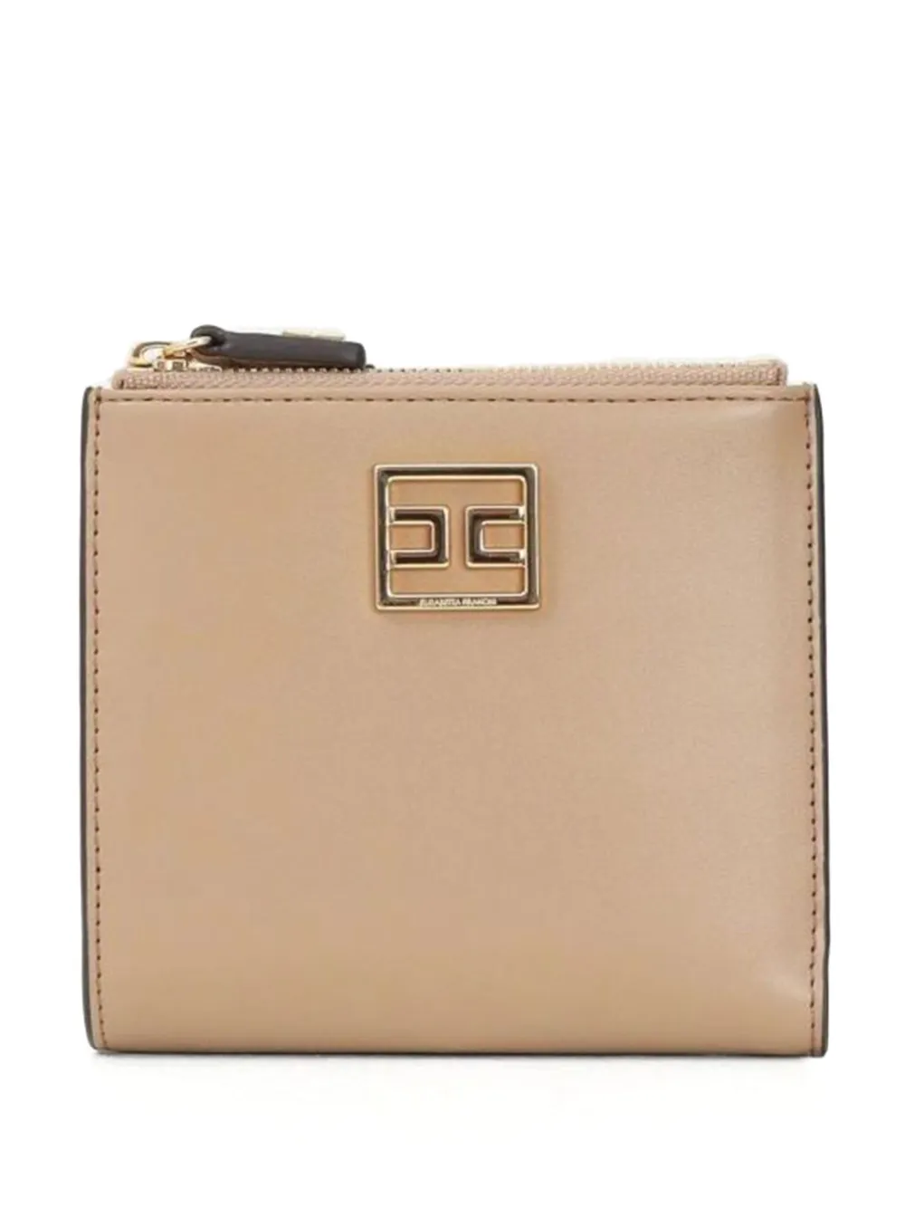 Elisabetta Franchi logo-plaque zip-around wallet Bruin