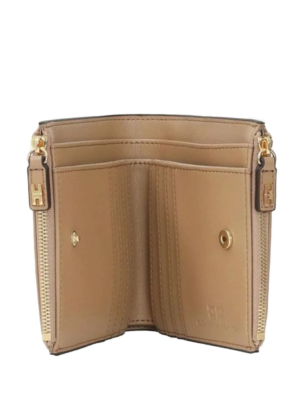 Elisabetta Franchi logo-plaque zip-around wallet Bruin