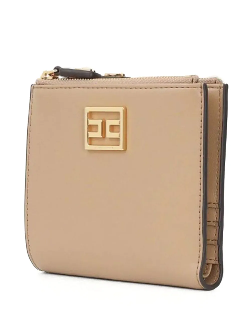 Elisabetta Franchi logo-plaque zip-around wallet Bruin