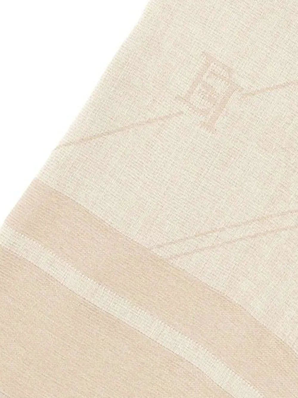 Elisabetta Franchi logo-pattern scarf Bruin
