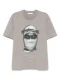 Ih Nom Uh Nit mask-print T-shirt - Grey