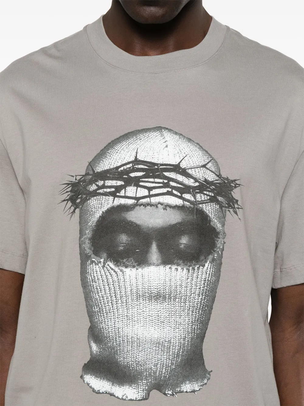 Ih Nom Uh Nit T-shirt met maskerprint Grijs