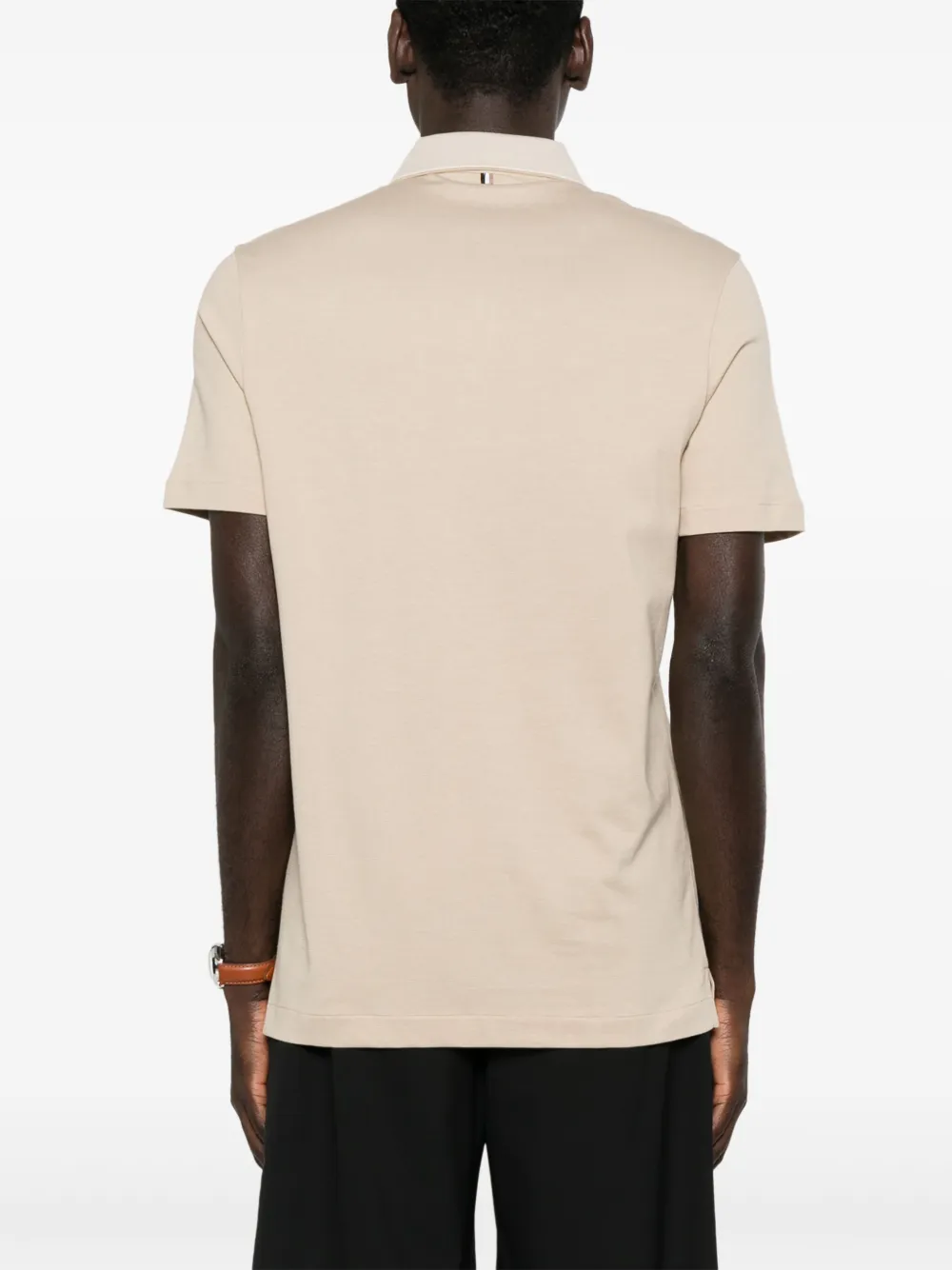 BOSS Katoenen poloshirt Beige