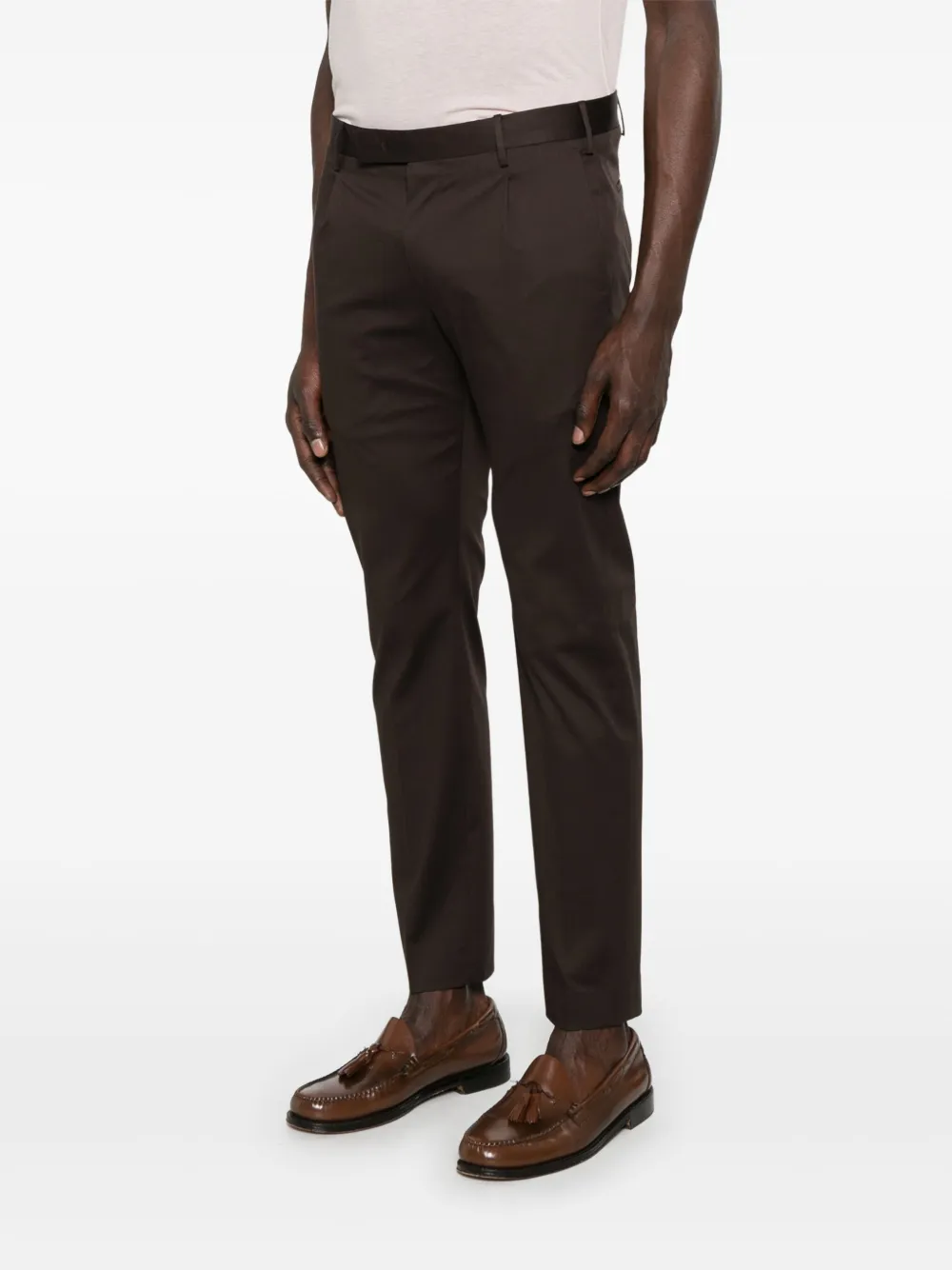 PT Torino Gabardine chino Bruin