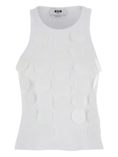 Débardeur en maille métallique - MSGM - Modalova