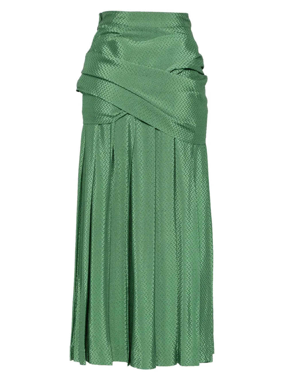 Jean Paul Gaultier Pre-Owned 1980s maxi-rok met jacquard-patroon - Groen