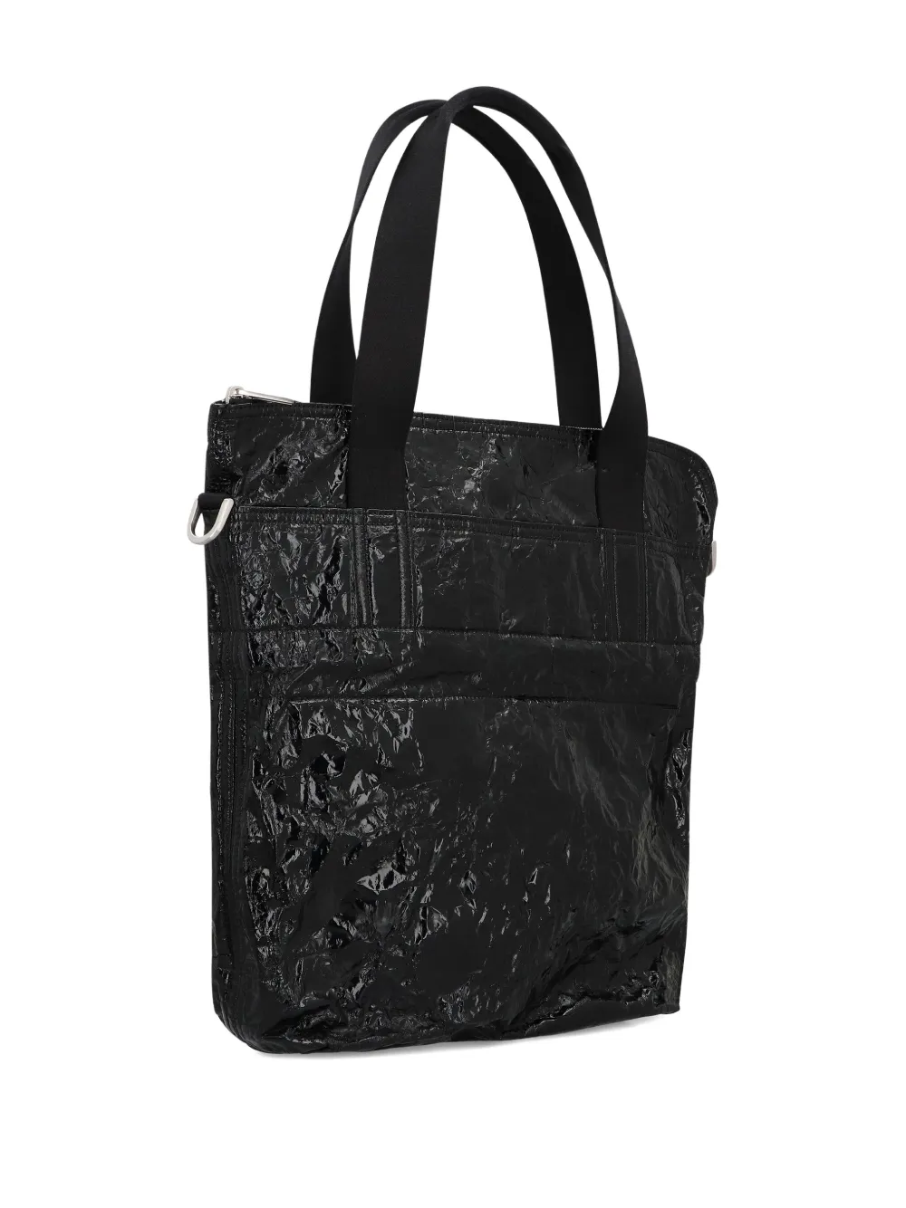 Rick Owens Gekreukte shopper Zwart