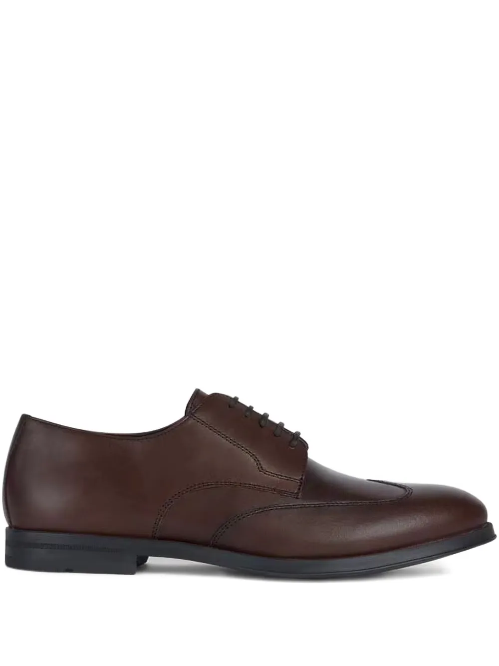 Geox Decio cap-toe derby shoes C6006 BROWN