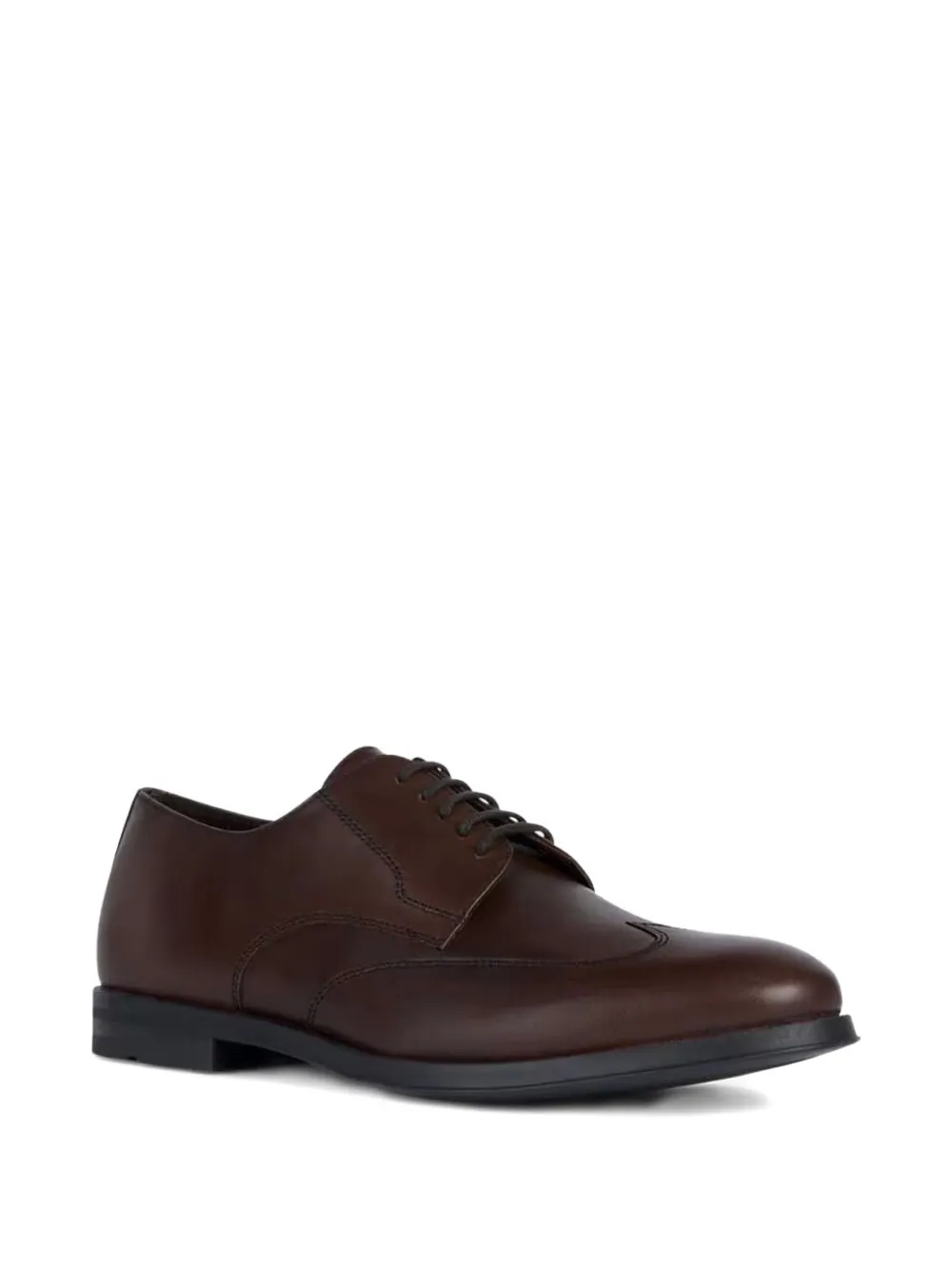 Geox Decio cap-toe derby shoes C6006 BROWN