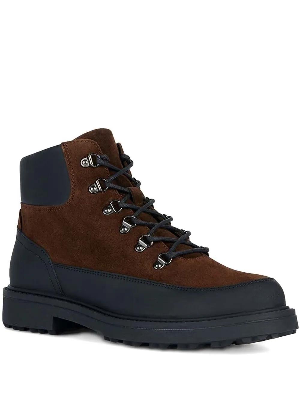 Geox Lagorai + Grip suede lace-up boots Brown